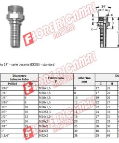 EC04274 - COD/P. M.E. 18X1,5 (10) SP X T.1/4